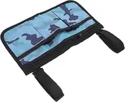 Convenient Armrest Storage Pouch Multi-pocket Walker Bag Decorative Wheelchair Bag for Seniors Office Use