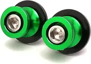 Swingarm Spools Sliders Stand Screws Motorcycle Accessories M6 Bolts For Benelli TRK 502 502X 251 Trk502 Trk502x Trk251(Green)