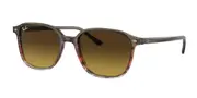 Ray-Ban RB2193F Leonard Asian Fit 138085 Men's Sunglasses Brown Size 55