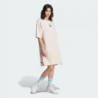在飛比找Yahoo奇摩購物中心優惠-adidas 愛迪達 洋裝 女款 運動洋裝 長版上衣 三葉草