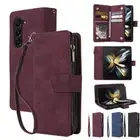 For Samsung Galaxy Z Fold 4 5 6 Leather Flip Card Holder Wallet Phone Case Cover