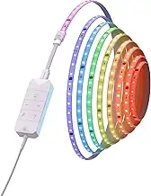 Nanoleaf Essentials Matter Lightstrip LED Strip Starter Kit Addressable HD 5M RGBIC Connected - 16M Colour LED Strip, Matter Over Wi-Fi, Bluetooth, Compatible with Alexa Google Apple, Living Room or