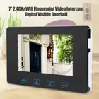 72.4GHz Fingerprint Video Wired Camera Doorbell Intercom Digital Visible Do Set