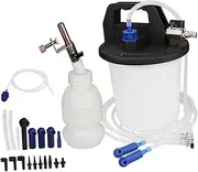 JicSuXi Vacuum Brake Bleeder Kit Pneumatic Brake Fluid Bleeder with Adapters for Auto, Black