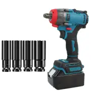 520N.M High-Powered Dual-Use Electric Wrench with Multifunctional Conversion Head Comprehensive 26-piece Bit Set Heavy-d