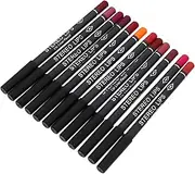 MERRYHAPY Matte Lip Liner Set 12 Colors Lip Liner Pencil Waterproof for Lip Contour