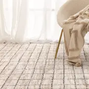 Orlean Clean Lines Neutral Runner Rug