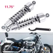 Chrome 11.75" Rear Shock Absorbers For Harley Sportster FXR Super Glide 54568-92