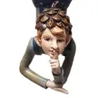 Resin Swing Fairy Statue Tree Hanging Ornament Swinging Figurine Decor