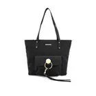 Tony Bianco Large Black Tote Bag Handbag with Gold Hardware