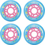 Inline Skate Wheels, Replacement Roller Skating Wheels 82A Inline Skate Wheels (Various Size Options Available),Indoor/Outdoor Roller Skate Wheels,Intended for Roller Blade Wheel Replacement,Blue,74m