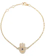 Ariana Rabbani 14K 0.18 ct. tw. Diamond Hamsa Bracelet