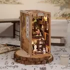 DIY Ink Rhyme Store Book Nook – Wooden Bookshelf Insert Kit with LED Lights