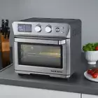 BOS & SARINO 24L 1700W Power Air Fryer Oven, Beautiful Brushed Stainless Steel