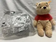 Steiff Stuffed Animal WINNIE THE POOH bear NEW Never Displayed 11 1/2”