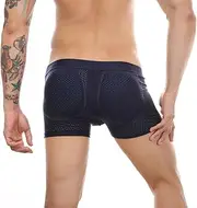 [Generic] Men Padded Underwear Mesh Short Buttoceks Lifter Enlarge Butt Push Up Pad Underpants