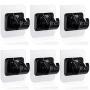 6PCS Self Adhesive Curtain Rod Holder Hooks Nail Free Curtain Rod Support