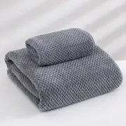 GGP Grey Luxury White Bath Towel And Hand Towel Set Ultra Soft And Absorbent