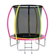 6FT Trampoline for Kids with Ladder Enclosure Safety Net Rebounder Fun Out C6-MC