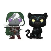 2pc Dungeons & Dragons Drizzt Do'Urden & Guenhwyvar Pop Vinyl Figure Toy 3.5in