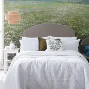 MM Linen Nalini Queen Bed Coverlet Set w/ Pillow Shams Cotton