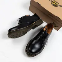 在飛比找Yahoo!奇摩拍賣優惠-Dr. Martens 1461 3孔 皮鞋 黑色 硬皮 經