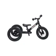 Trybike Black Steel 3-Wheel 86cm Balance Bicycle Kids Ride On 18m+