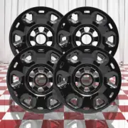 Set of 4 Gloss Black 17" Wheel Skins for 2016-2021 Nissan Titan