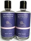 Crabtree & Evelyn LAVENDENDER & ESPRESSO Body Wash, 8.5 fl. oz/250 mL, NEW x 2