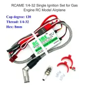 RCAME Ignition CDI 120 Degree 1/4-32 Spark Plug for Gas Engine RC Model Airplane