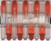 1.5in. 2ba Orange/Clear TARGET Pro Grip Vision Dart Shafts & Springs: 1 set of 3