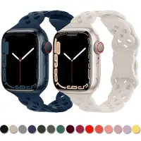 在飛比找蝦皮商城優惠-矽膠錶帶手鍊兼容 Apple Watch 49mm 44mm