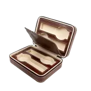 4 Watch Box Display Travel Case PU Leather