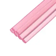 Mini Hot Glue Sticks for Glue Gun 4-inch x 0.28-inch Clear Pink 6Pcs