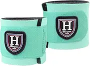 Harrison Howard Durable Shock-Absorbent Breathable Impact Protection Pastern Wraps for Horse Sold in Pairs Summer Mint
