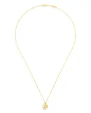 Dinh Van 18K Yellow Gold Menottes Pendant Necklace with Diamonds, 16.5
