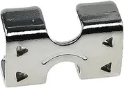 Double Rope Clamp, Metal Loop End Clip Sturdy, Lightweight Cord, Durable Rope String Metal Clip Nickle Metal Rope Clamp
