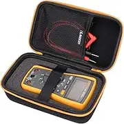 RLSOCO Carrying case for Fluke 117/115/116/114/113/177/178/179/233 Digital Multimeter & Works with Fluke 101/106/107/ F15B+F17B+F18B+ (with DIY Foam)(Yellow Zip)