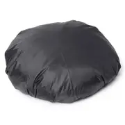 112cm Outdoor Black Round Waterproof Bbq Grill Dust Cover Dustproof Balcony Fire Pit Cover