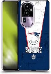 Head Case Designs Officially Licensed NFL Banner New England Patriots Logo Art Soft Gel Case Compatible with Oppo Reno10 Pro+