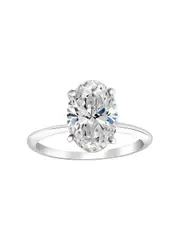 Bliss Diamond Certified 2.70Ct Oval Diamond Solitaire Engagement Ring 14k Gold Lab Grown