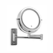 Anyvogue 7in Wall Mounted Smart LED Makeup Mirror Double Sided Touch Dimming Adjustable 7x Magnification Battery Type