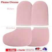 Towelling Warmer Hand Mitten or Foot Booties Paraffin Treatments Extended Heat