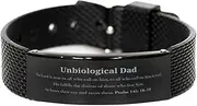 [Generic] Black Shark Mesh Bracelet Unbiological Dad Psalm 145: 18-19 Hope and Confidence Gifts for Fathers Day and Christmas, Small, Silver Plated Zinc, Cubic Zirconia