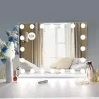 Vanity Mirror Makeup Mirror with Lights, 10X Magnification, Hollywood Lighted Va