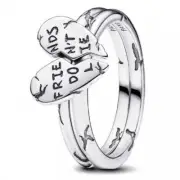 Pandora 193575C00-56 Stranger Things Friends Don't Lie Splittable Ring - Sterlin