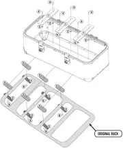 Givi Trekker Outback OBK110KIT, mounting kit