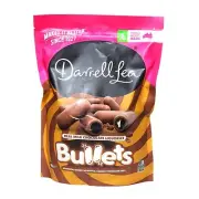 Darrell Lea Milk Chocolate Molasses Liquorice Bullets 850g Bag Kids Sweet Choco
