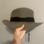 NWT Fedora Hat 100% Wool maz london xl