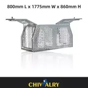 Ute Aluminium Checker Plate 800mmL x 1775mm W x 860mm H Full Dog Box
